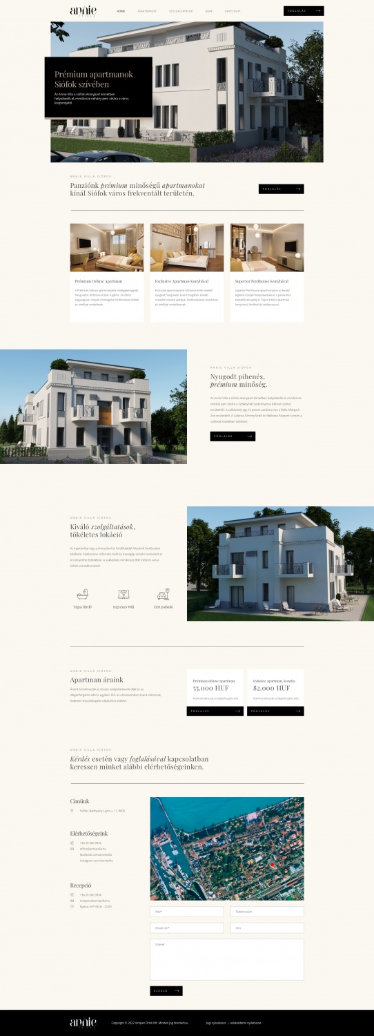 Onepager weboldalak