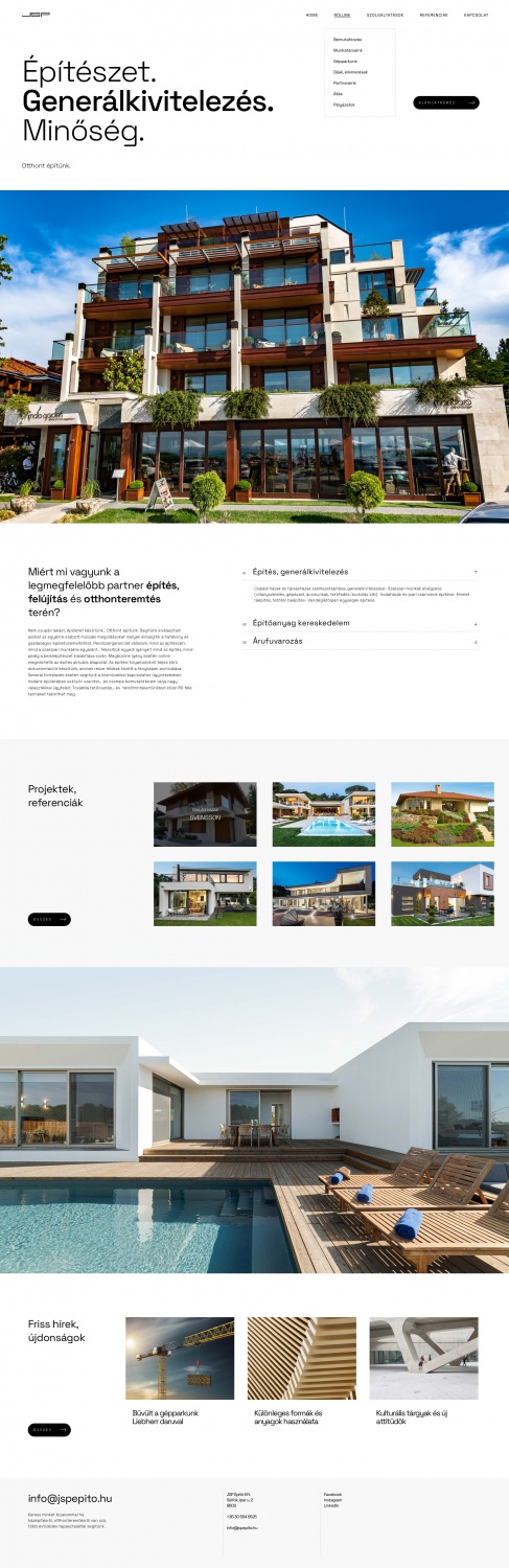 JSP Építő redesign